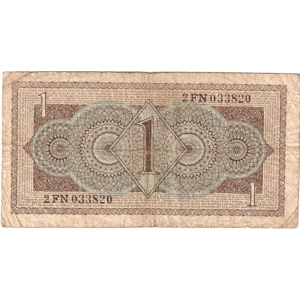 [#335739] Netherlands, 1 Gulden, 1949-08-08, VG
