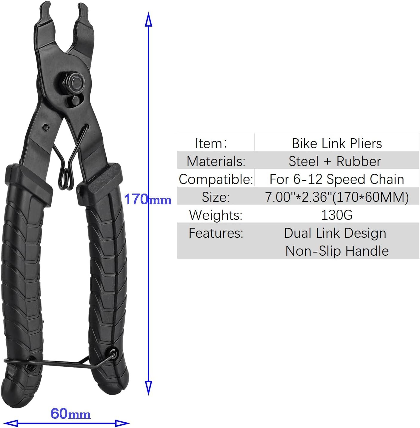 Compact Bike Chain Link Tool - Safe Storage and Effortless Use for Mechanics