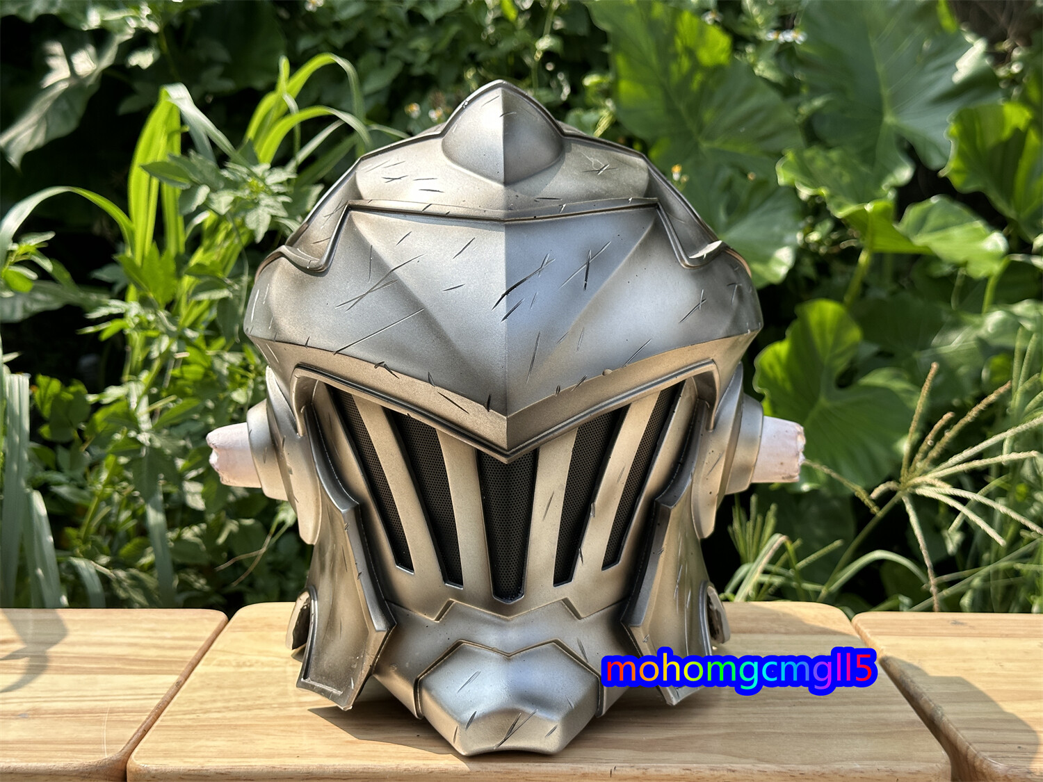 Anime Goblin Slayer Helmet FRP Full Mask Adult Halloween Cosplay Helmet Handmade