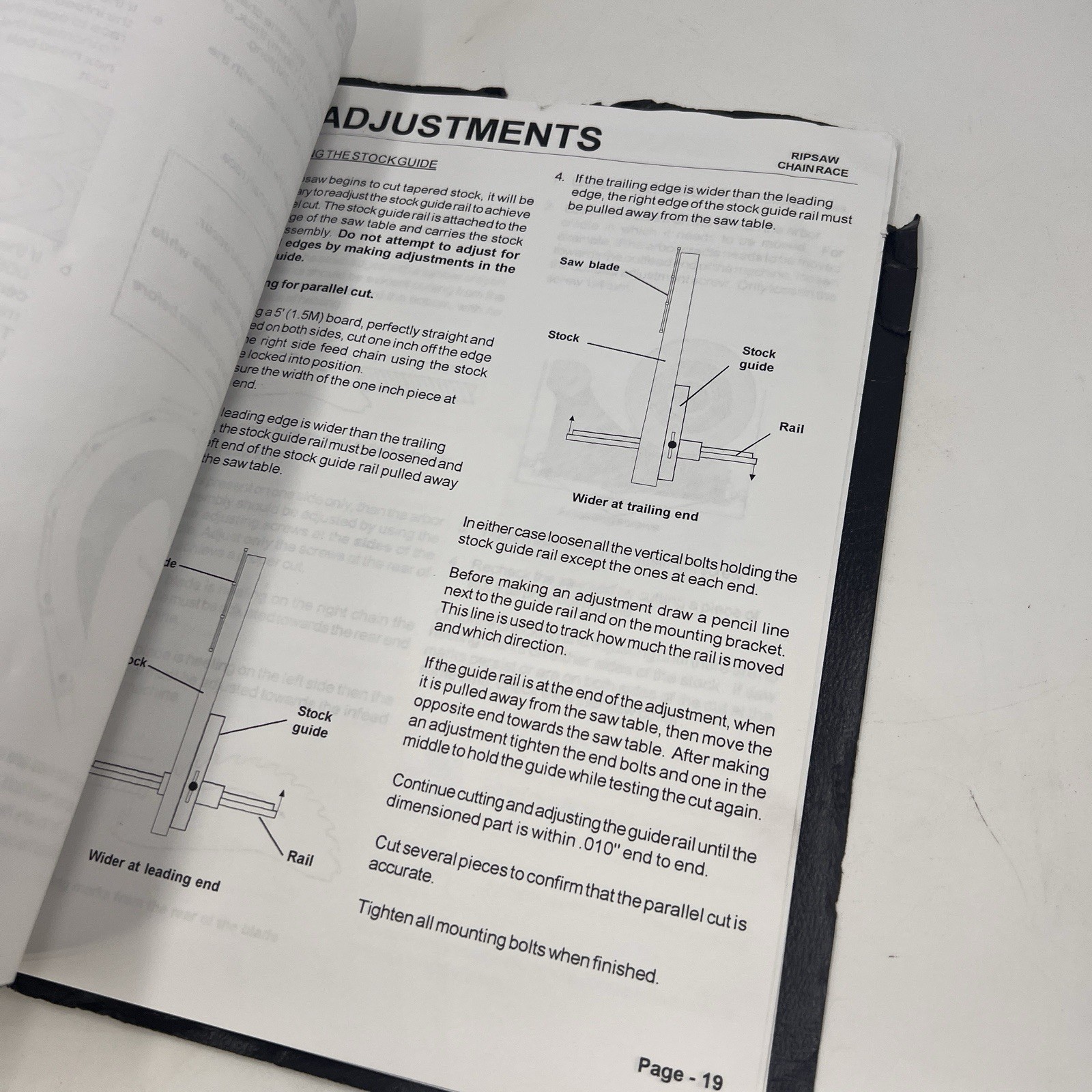 DIEHL Feed Chain & Chain Race Maintenance Installation Operating Manual
