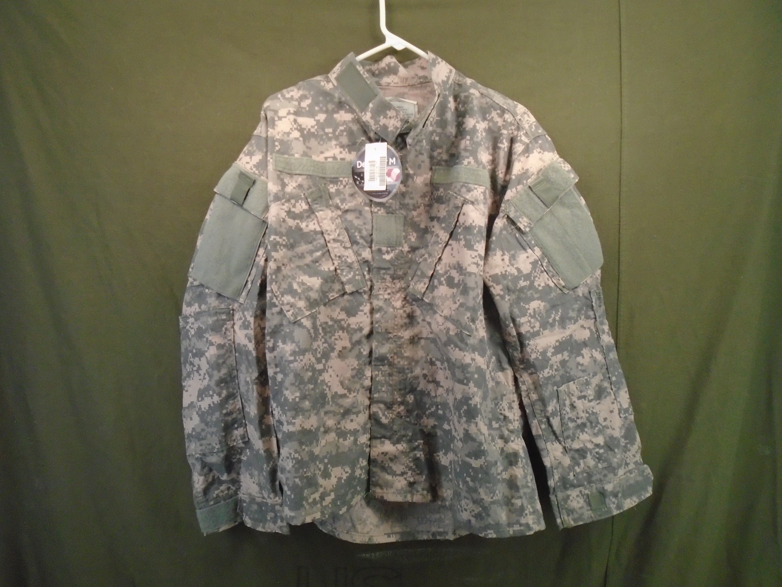 US Military Army Combat Uniform ACU Coat Shirt FR Medium Short 2005 New 258-E