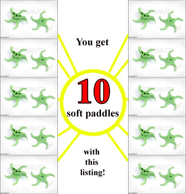 TEN Soft Flexible Paddles Tippmann Cyclone Sprockets A5 X7 UPGRADE QTY 10