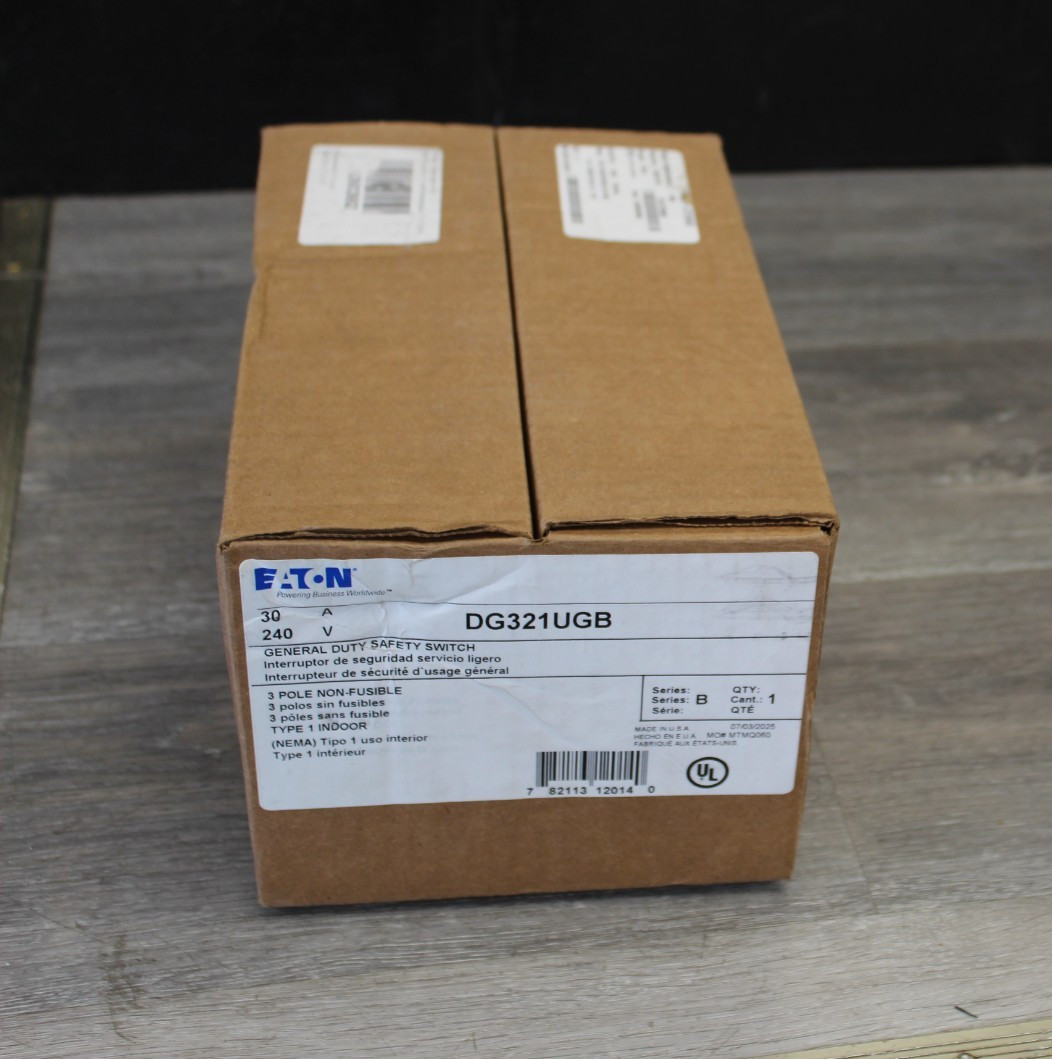 EATON DG321UGB 30A Non-Fusible General Duty Safety Switch 30 Amp 240V NIB - NEW