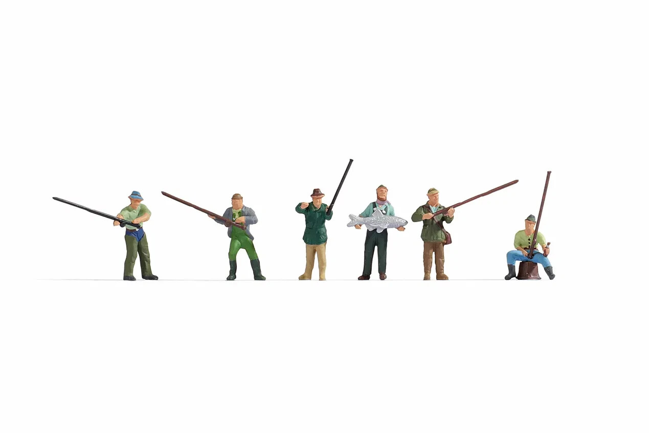 Noch HO Scale Fishermen Figures