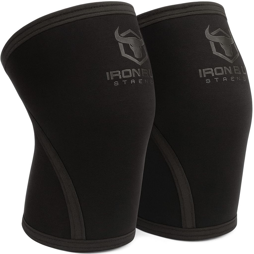 7mm Knee Sleeves for Weightlifting & Powerlifting - Compression Support Brace fo