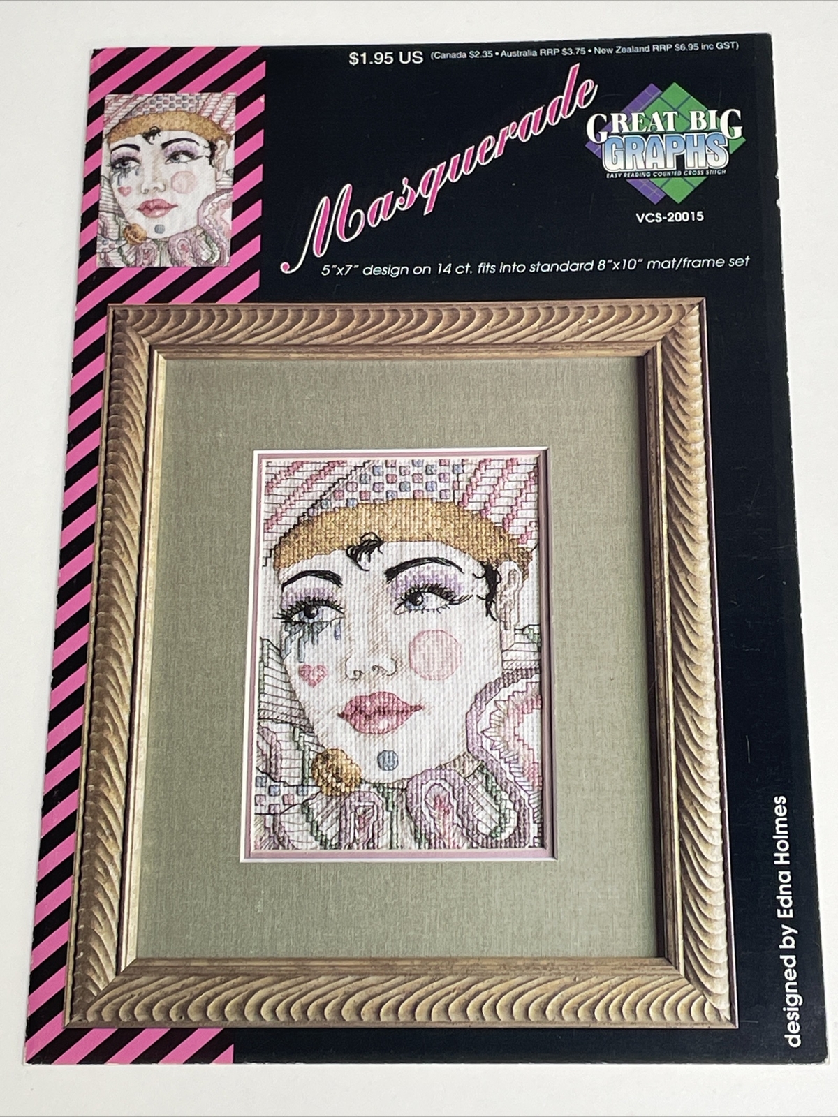 Great Big Graphs Masquerade Cross Stitch Pattern