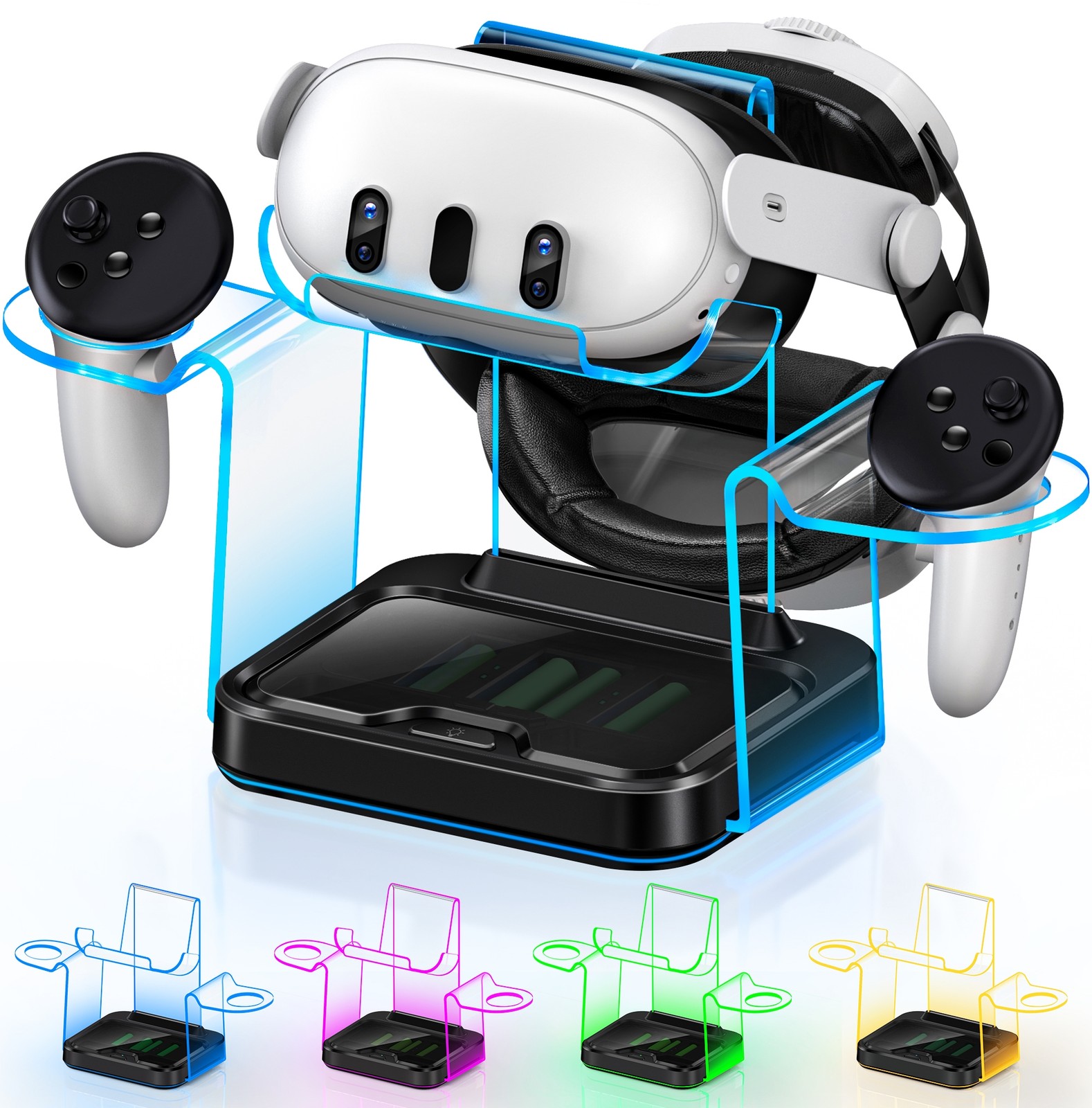 Headset Accessories Charging Station Charger Adapter Charging Dock for VR 3S/3/2