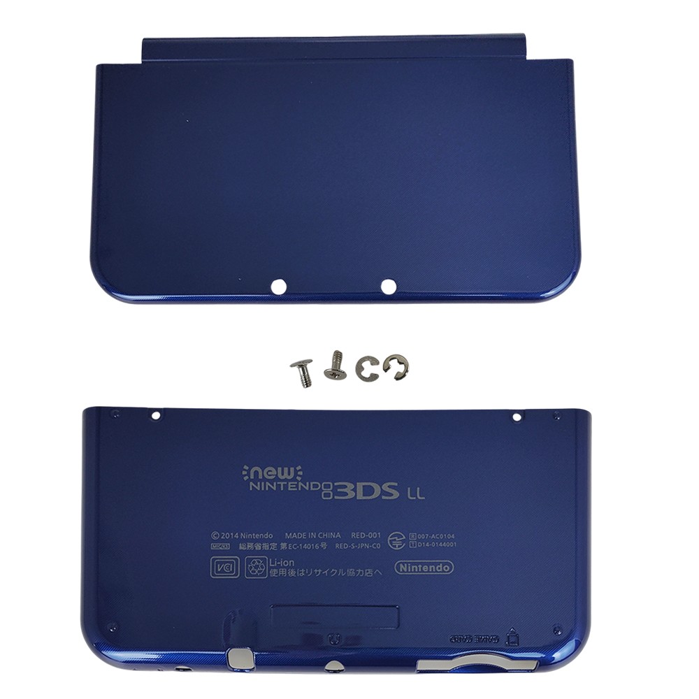 Top Bottom Cover Replacement Housing Shell Case For New Nintendo 3DS XL LL Blue