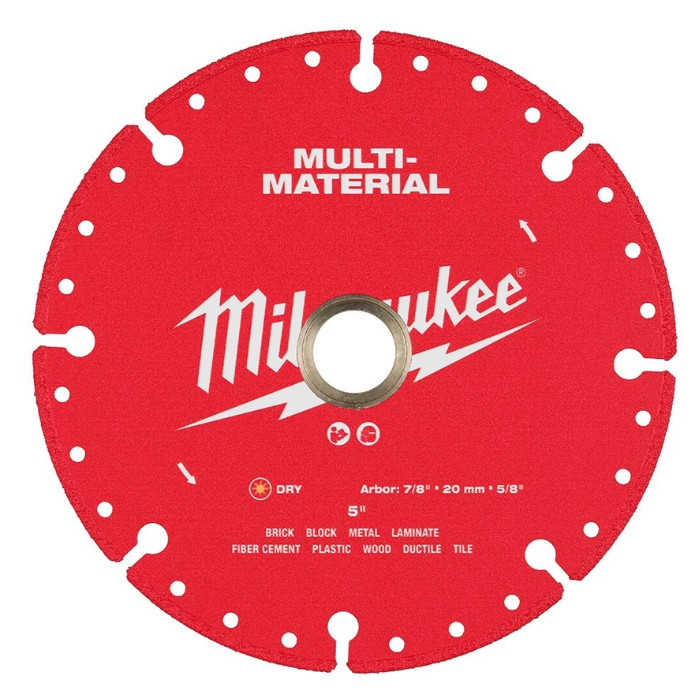 Milwaukee 49-93-9605 5 in Multi-Material Diamond Blade - NEW