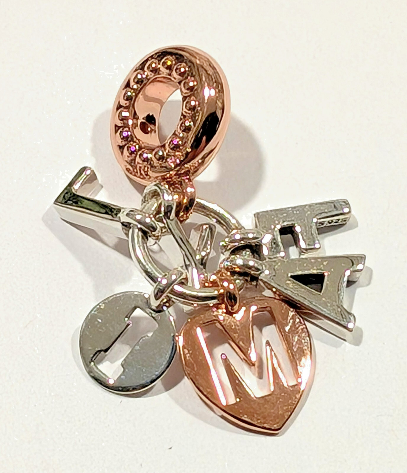 Authentic Pandora Charm, ROSE Perfect Family Dangle, 787785CZ, Silver, ROSE