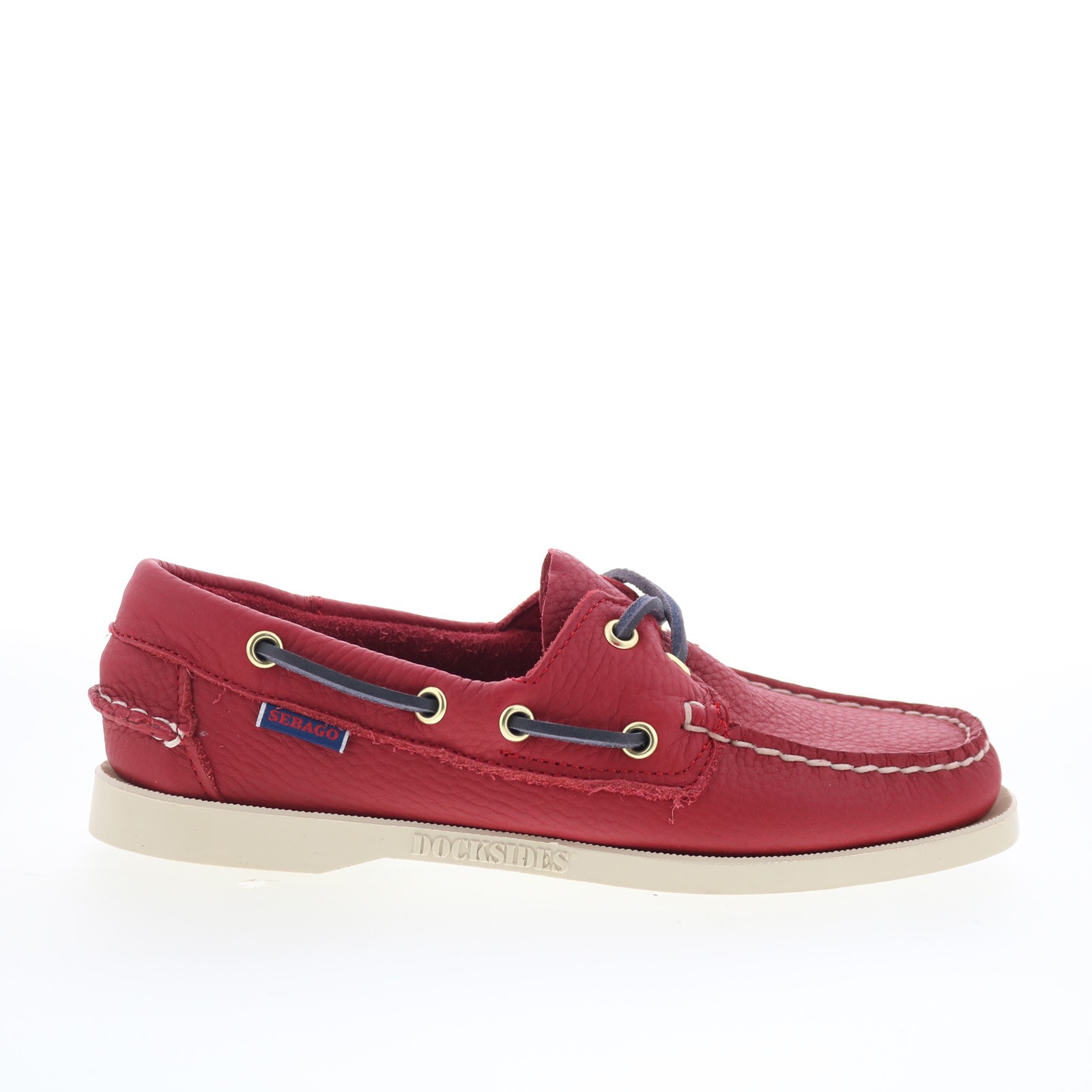 Sebago Portland Fisher 78113FW-913 Womens Red Loafers & Slip Ons Boat Shoes