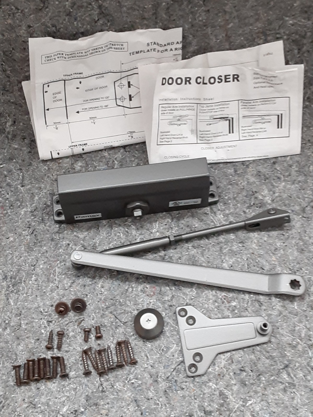 Pamex Size 3 Regular/Parallel Arm Grade 2 Commercial Door Closer GC803-DB Bronze