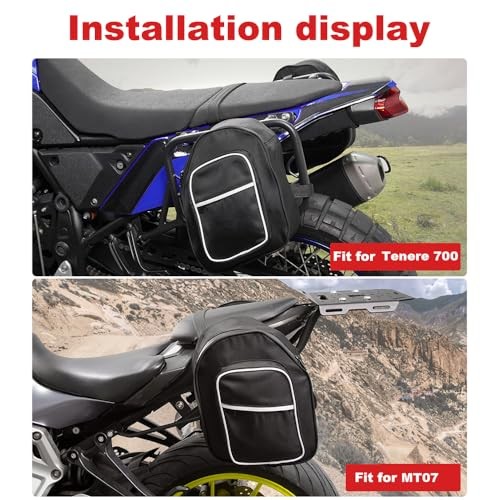 2pcs Universal Crash Bar Motorcycle Bags Compatible with Harley series