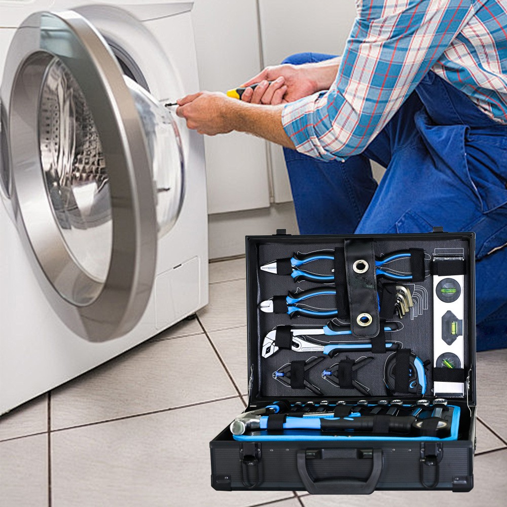 Combined Maintenance Tool Suitcase 247PCS Basic Home Maintenance Tools Set Blue