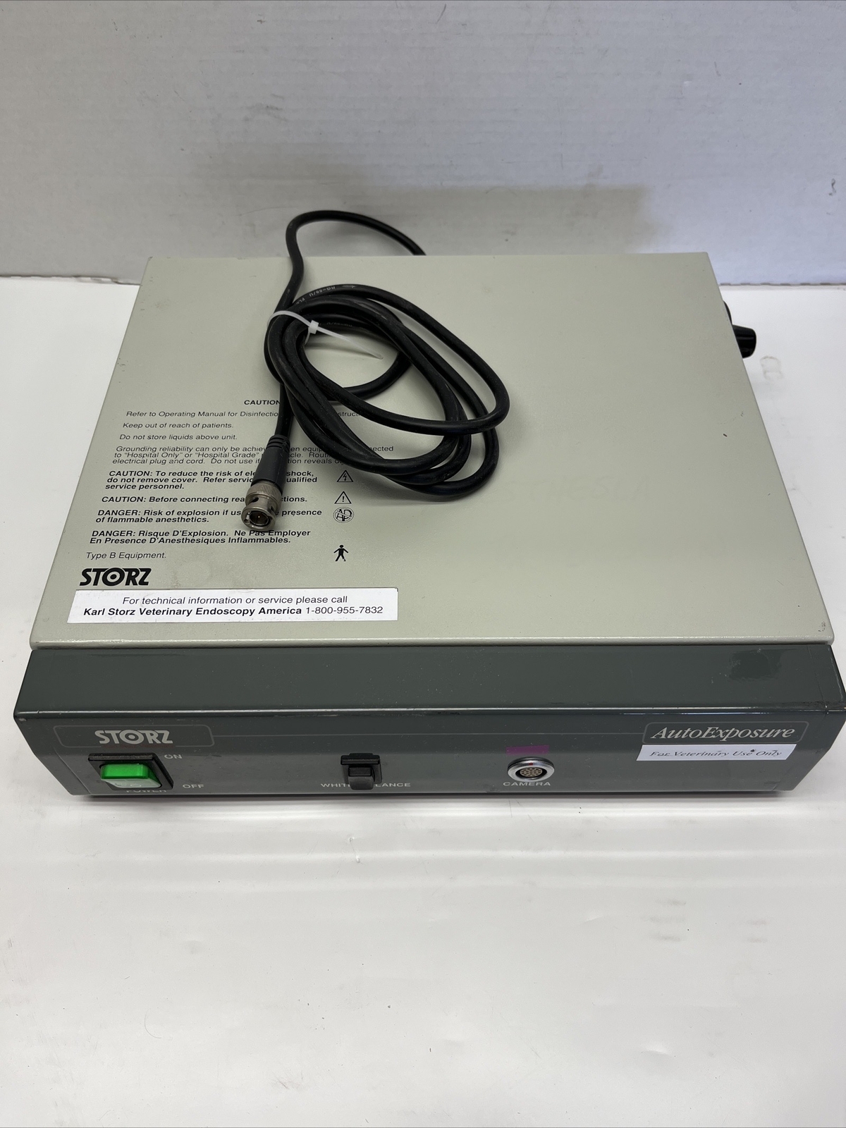 KARL STORZ AUTO EXPOSURE 9050BV/9050B CAMERA CONTROL UNIT, Used