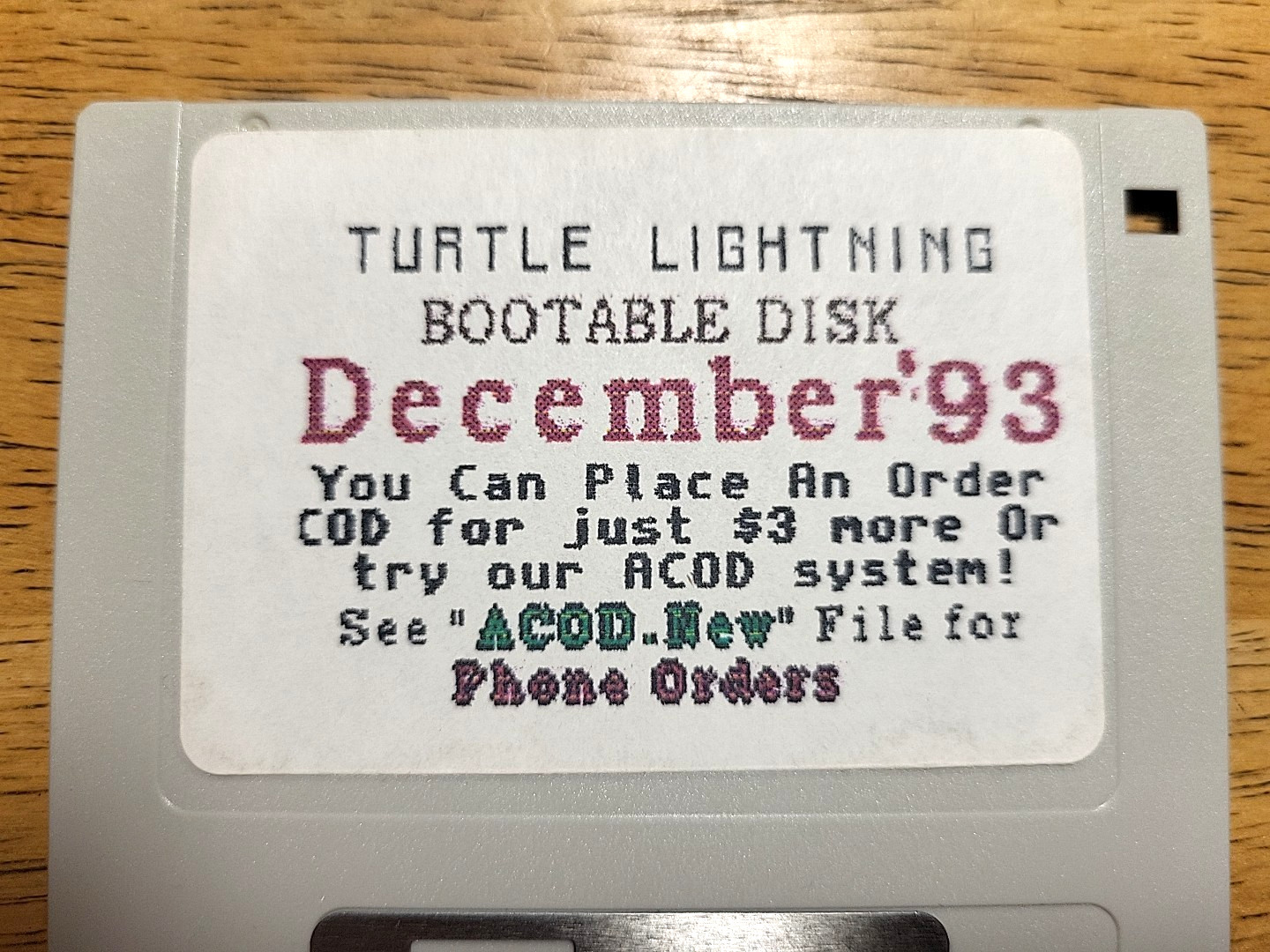 Turtle Lightning Amiga, 3 disks, Mar. '96, Dec. '93 *UNTESTED* Vintage Commodore