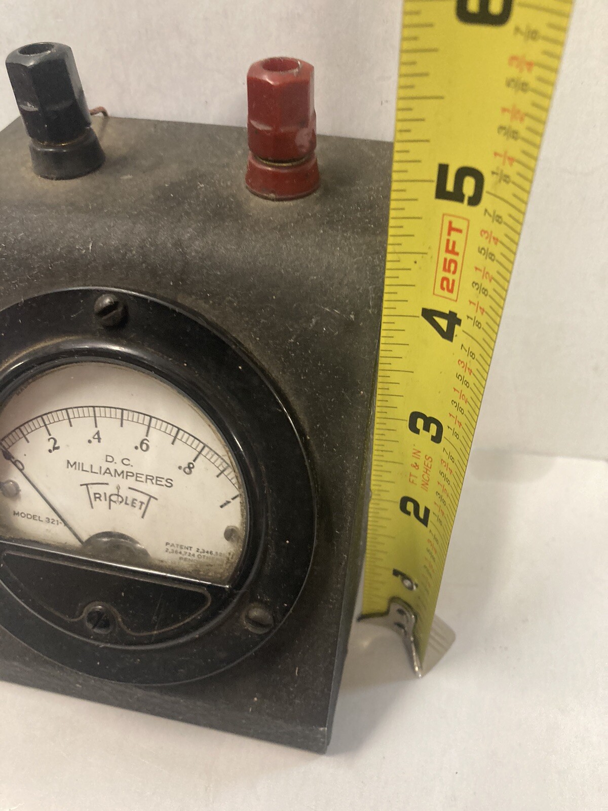 VINTAGE TRIPLETT METER - DESK TOP 0-1 DC MILLIAMPERES MODEL 321-T