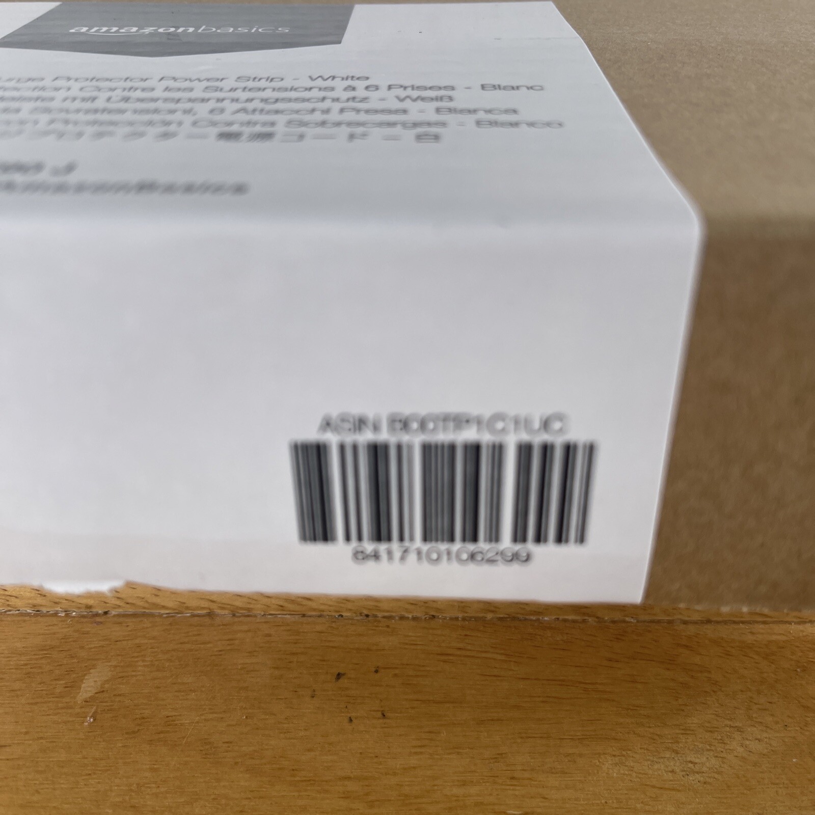 NEW IN BOX Amazon Basics 6-Outlet Surge Protector Power Strip