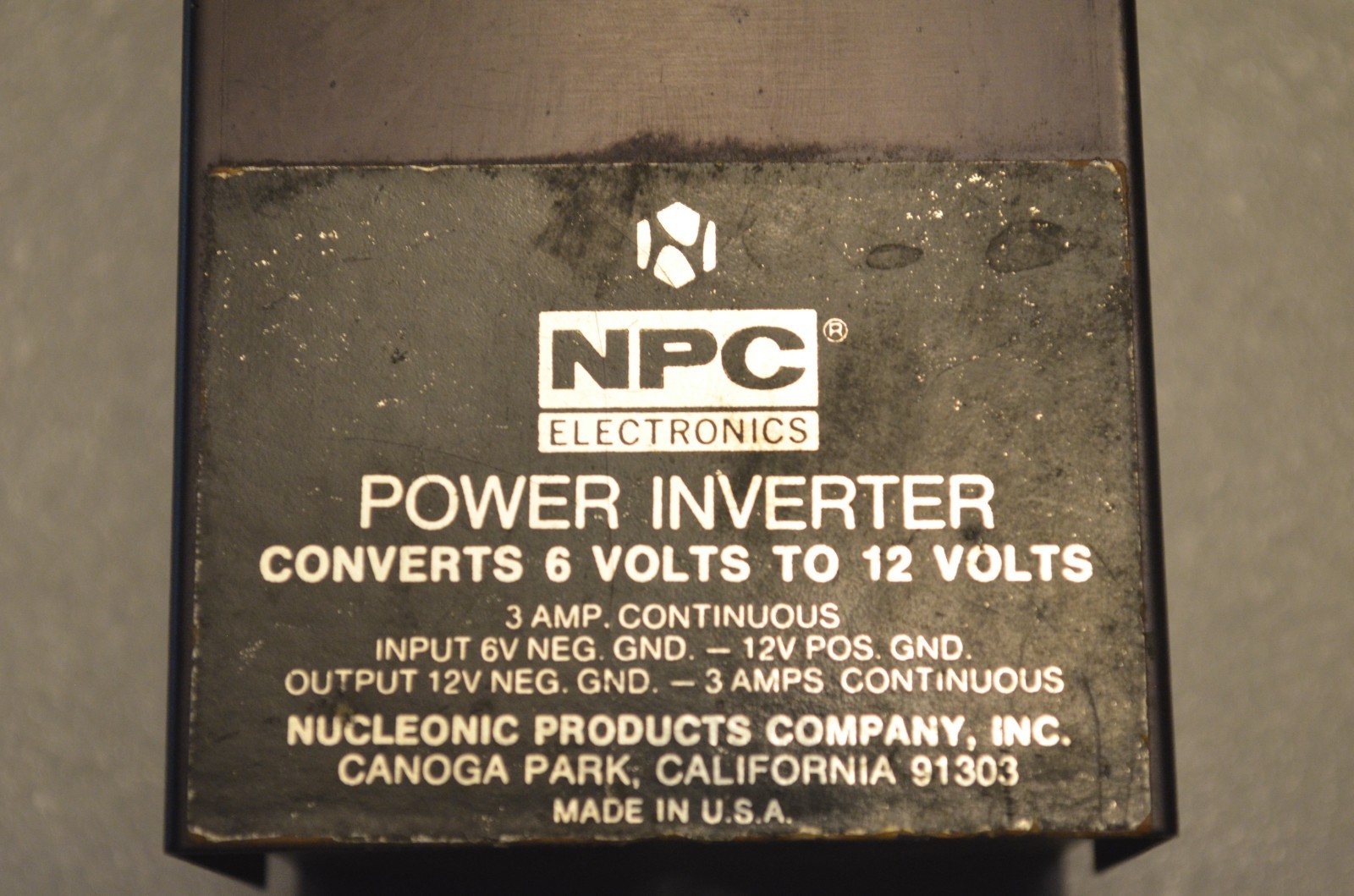 NPC Electronics Model 612 POWER INVERTER (b160)