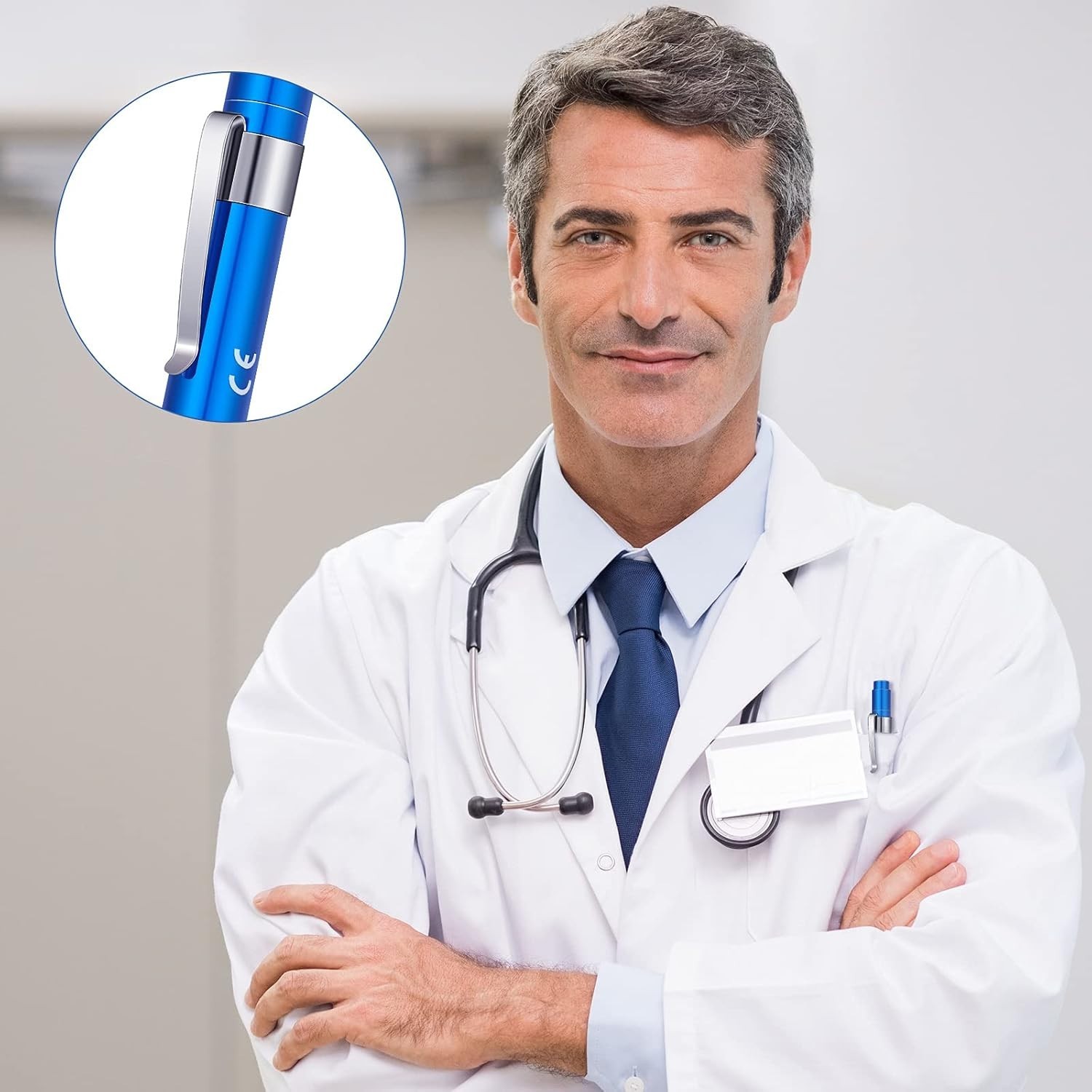 Reusable Pen Light with Pupil Gauge (30 Pack)