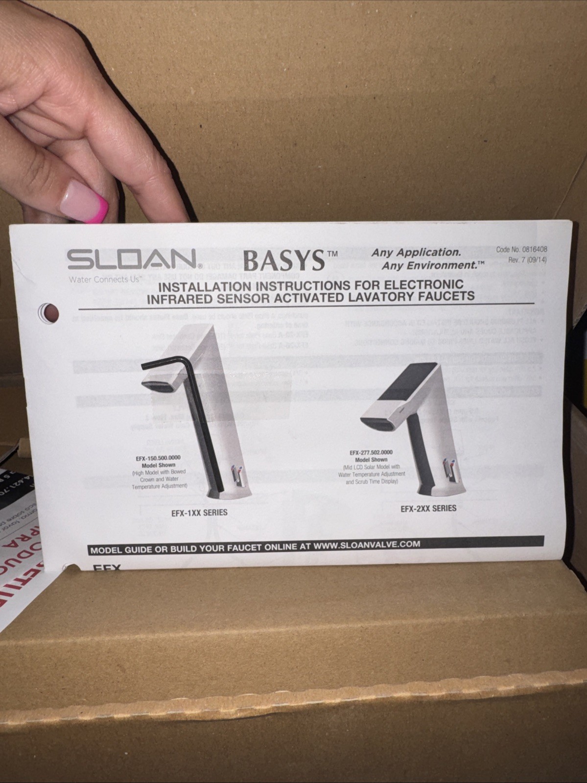 Sloan BASYS EFX150 Sensor Faucet Battery Powered Chrome Commercial NEW