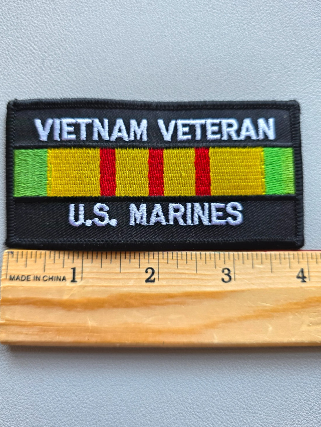 VIETNAM  VETERAN U.S. MARINES Ribbon Patch *FREE SHIP*