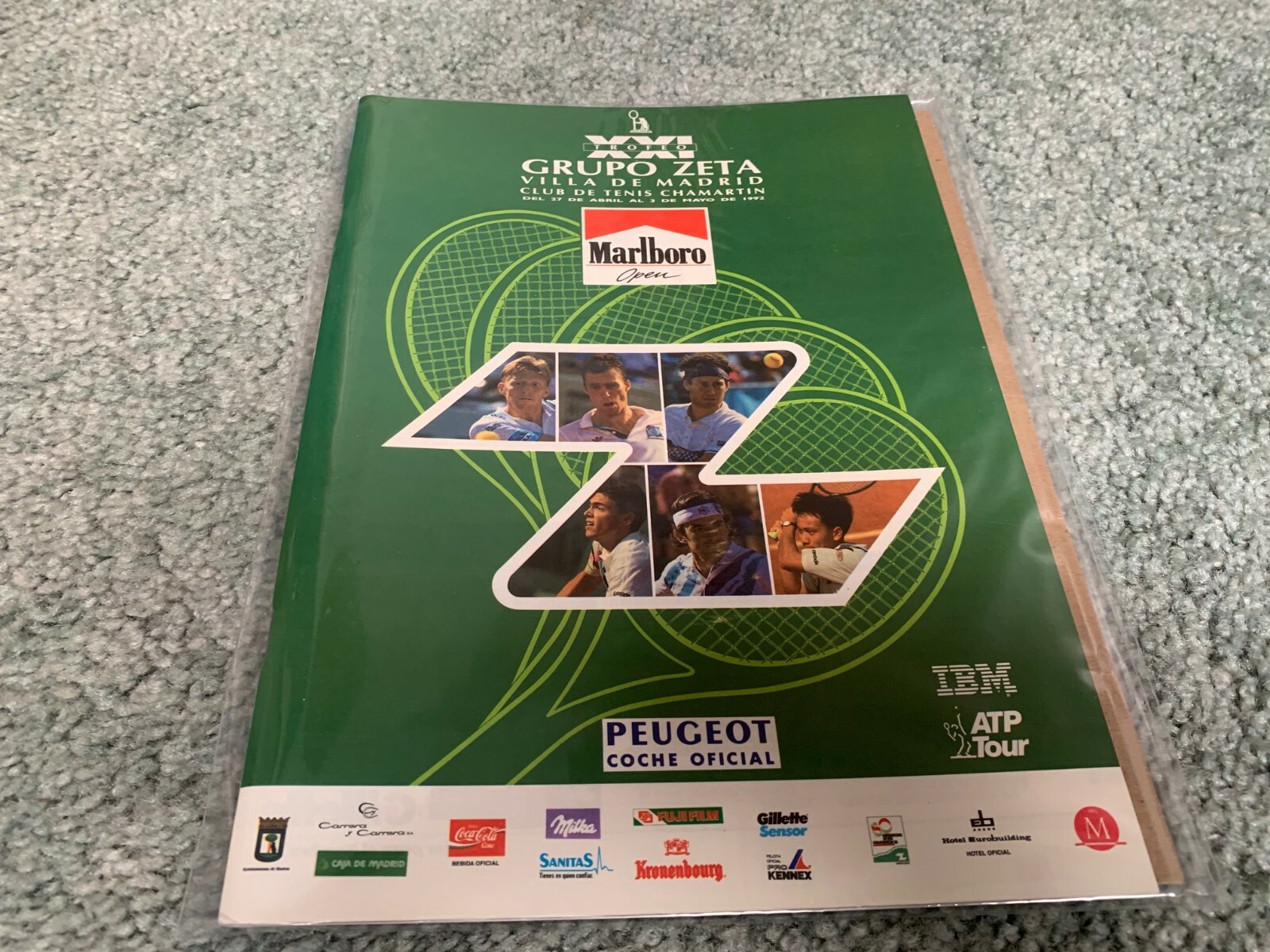 1992 Marlboro Open Grand Prix Villa De Madrid Tennis Program