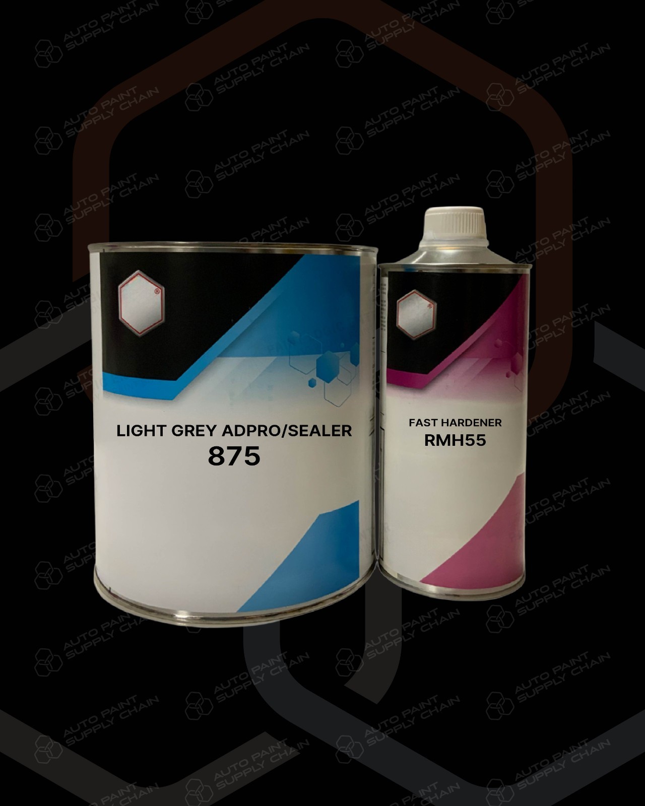 RM Diamont 875 Light Grey Sealer 1G + RMH55 Fast Act 1L