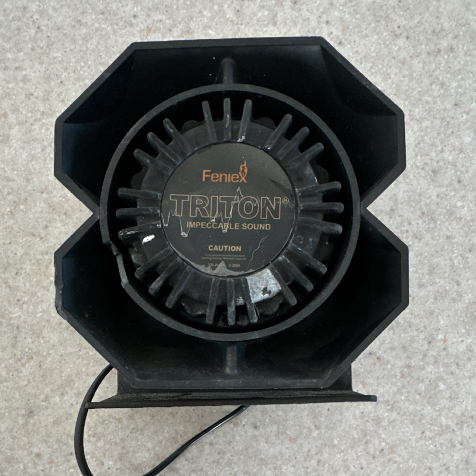 Feniex Triton 100W Alarm Speakers Model 61021-A1 Powerful Siren Speaker