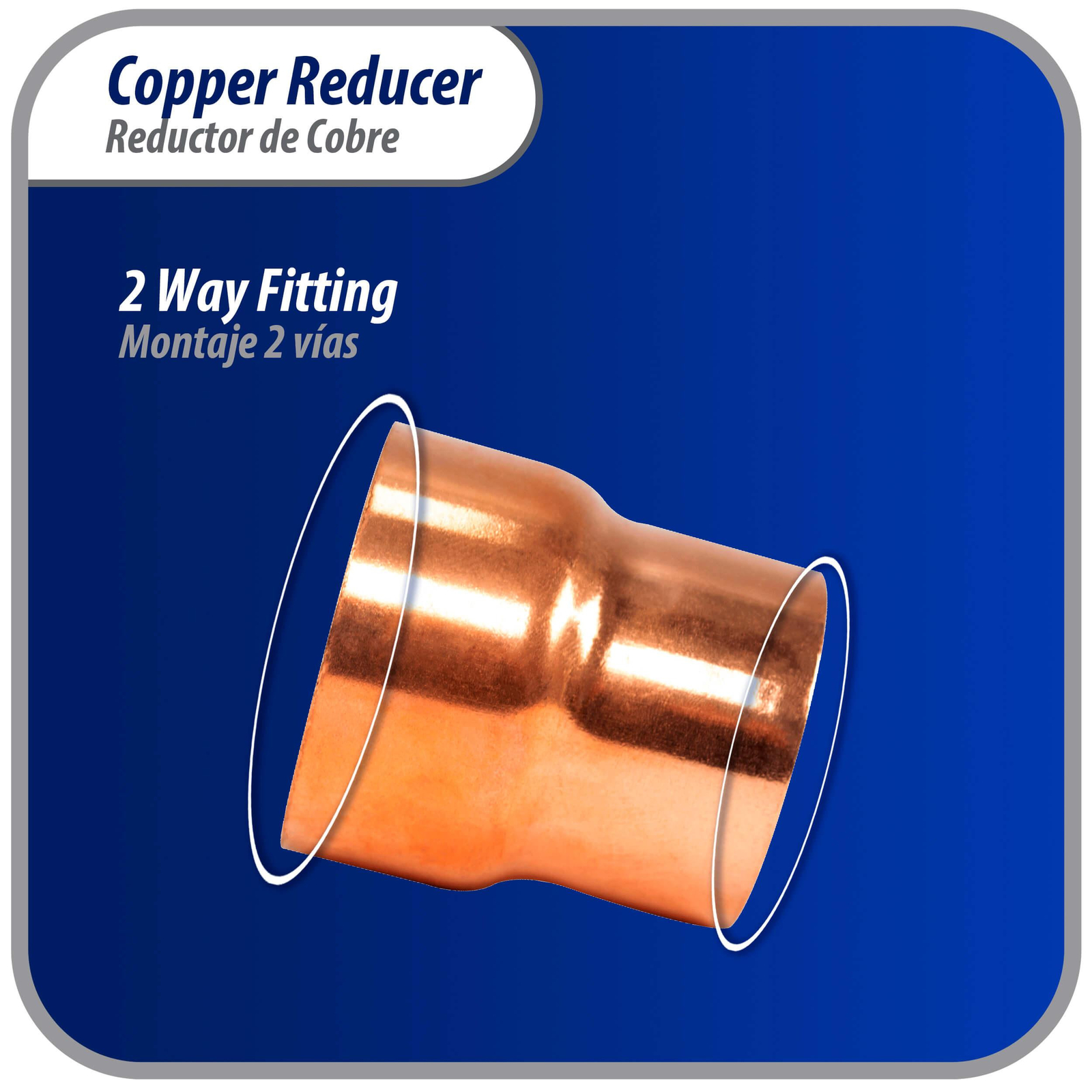 Appli Parts AP-R158138 1-5/8x1-3/8 in Reducing Bushing Copper pipe fittings CxC