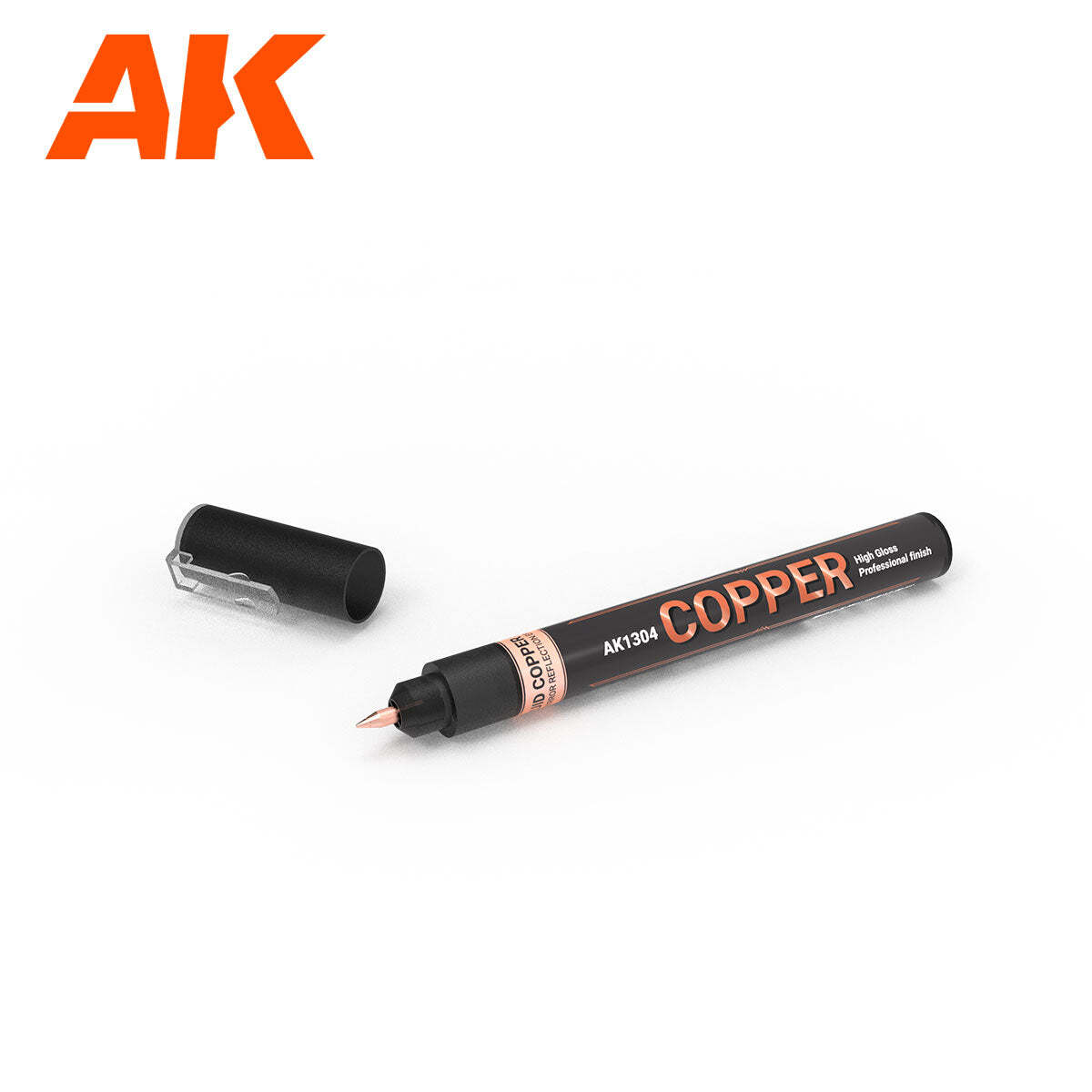 AK Interactive AK1304 Metallic Liquid Markers Copper 1mm - US