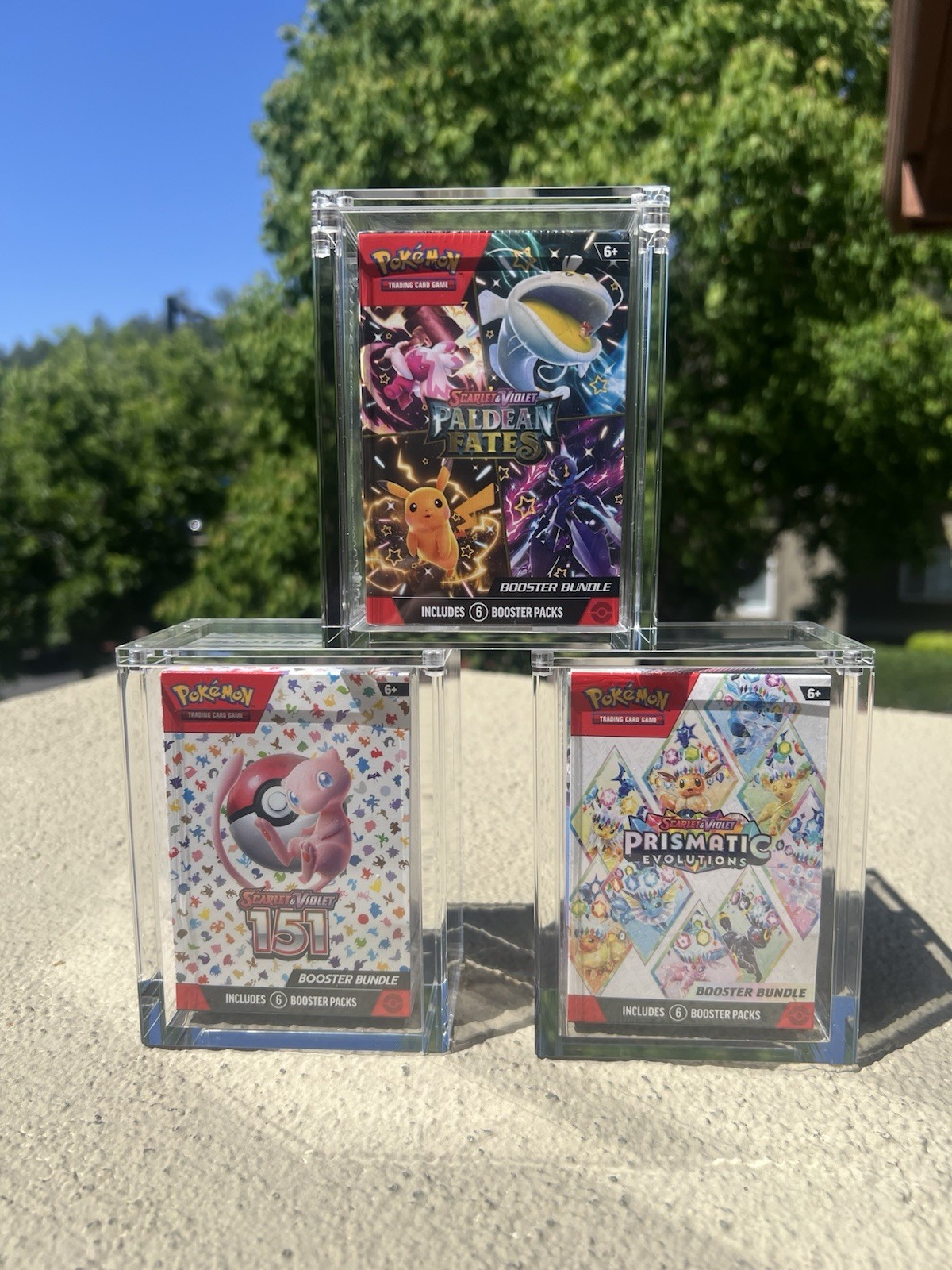 Pokemon Booster Bundle Acrylic Protective Display Case Magnetic 99% UV Rejection