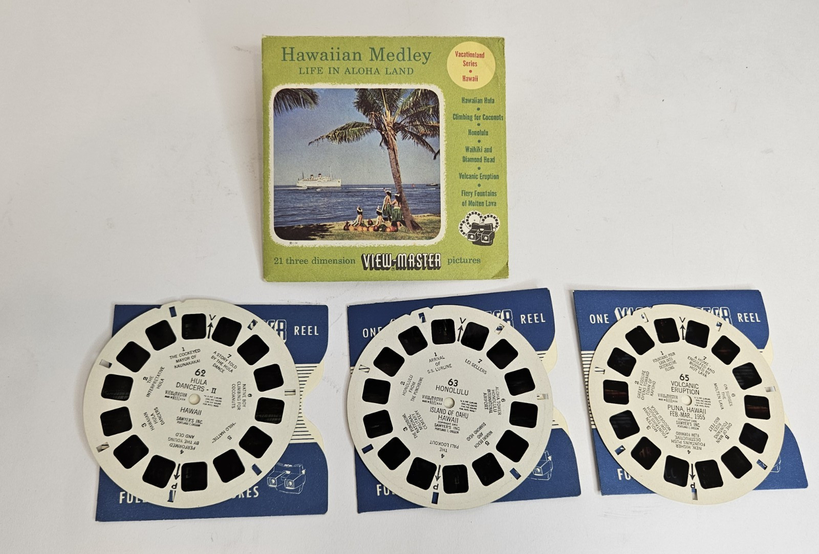 Vintage View-Master Junior Projector w/ Box, Reels & Paperwork – Powers On –