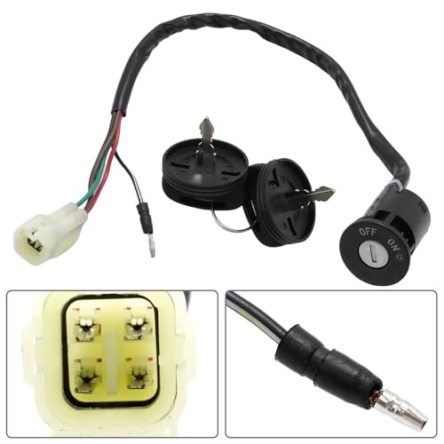 35010-LCA-4-90A Ignition Key Switch Lock, Replacement for Kymco ATV MXU 50