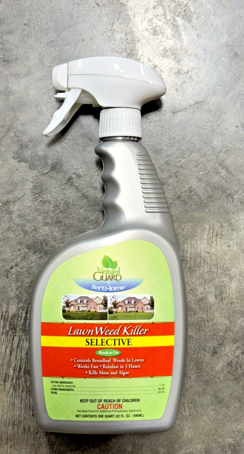 Natural Guard by Fertilome RTU - Weed & Grass Treatment Spray, SELECTIVE 32 oz