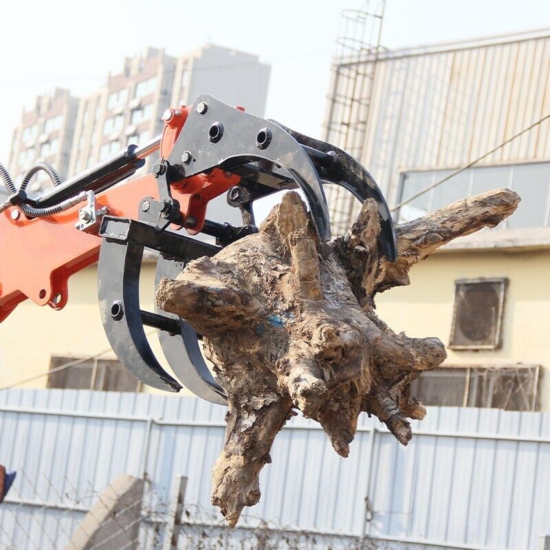Heavy-Duty Mini Excavator Attachment Grapple Wide Grapple 0.8-2 ton Small Digger