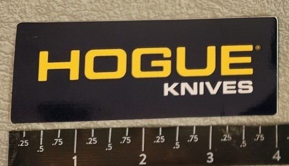 Hogue Knives Knife Small Grips OEM Original Vinyl Decal Sticker Shot Show