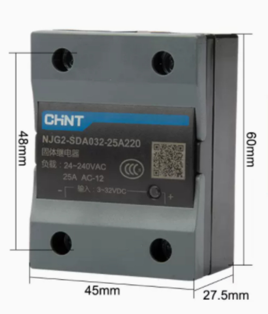 1PC New Chint NJG2-SDA032-25A220  DA25A 220V Solid State Relay Brand