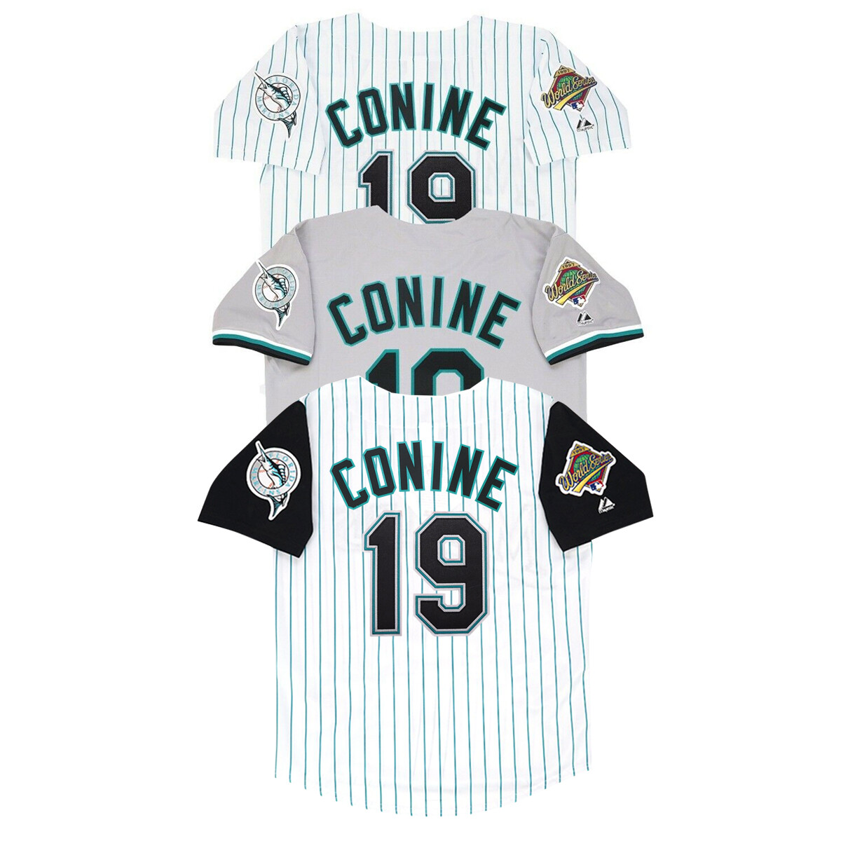 Jeff Conine 1997 Florida Marlins Home Alt Road World Series Jersey Men's (S-3XL)