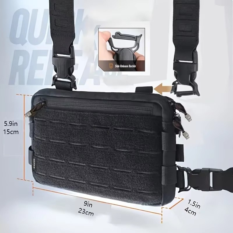Molle Tactical Running Chest Pack Multi-Function Outdoor Bag