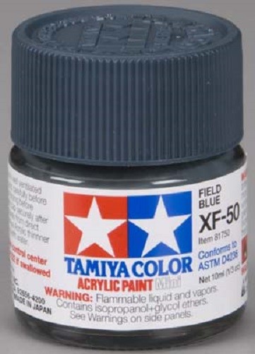 Tamiya Acrylic XF-50 Field Blue Paint Jar 81750