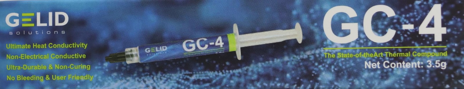 GC4 3.5g Thermal Compound Heat Sinks Maximum Conductivity NonCorrosive