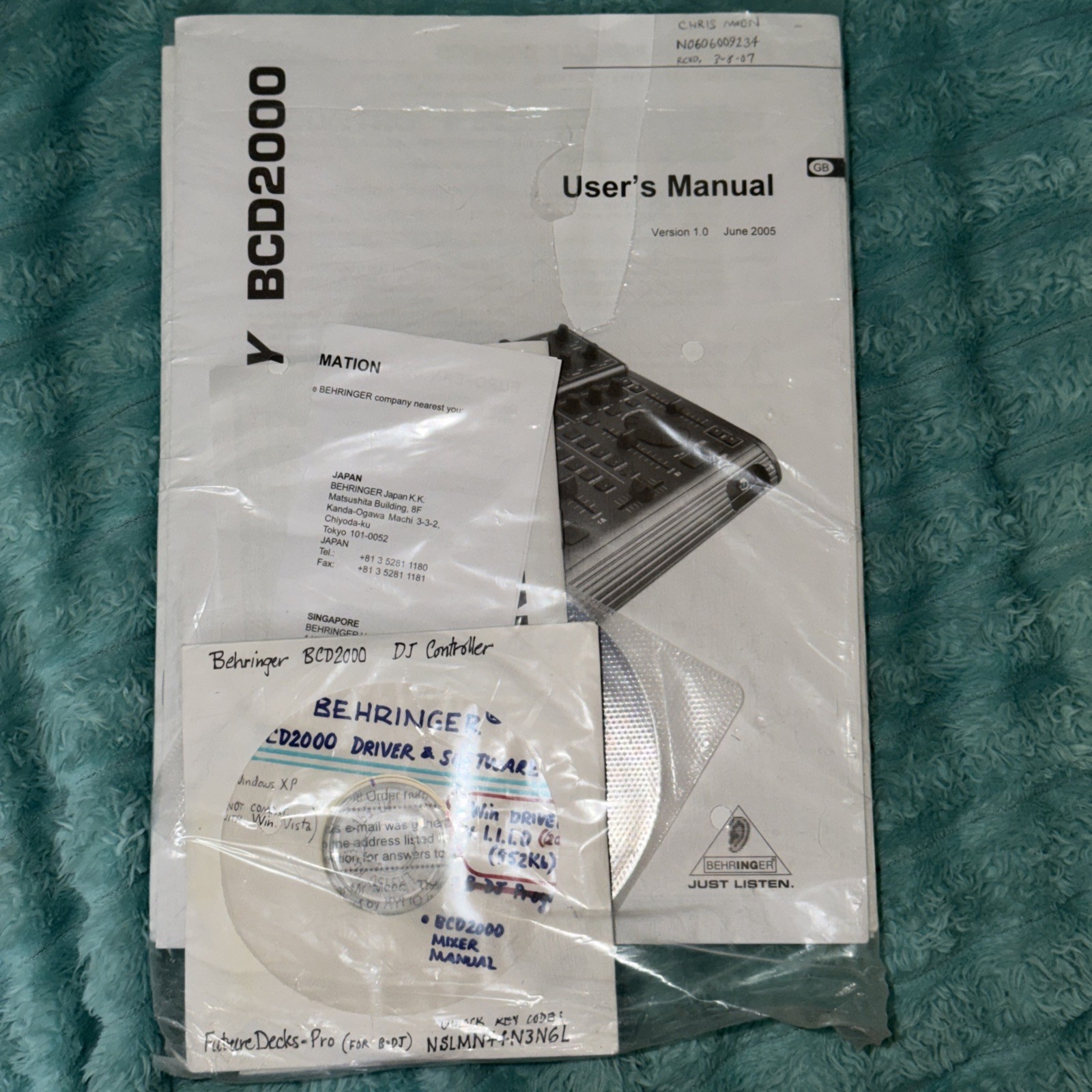 Behringer BCD 2000 B-Control DeeJay Ultimate DJ Machine
