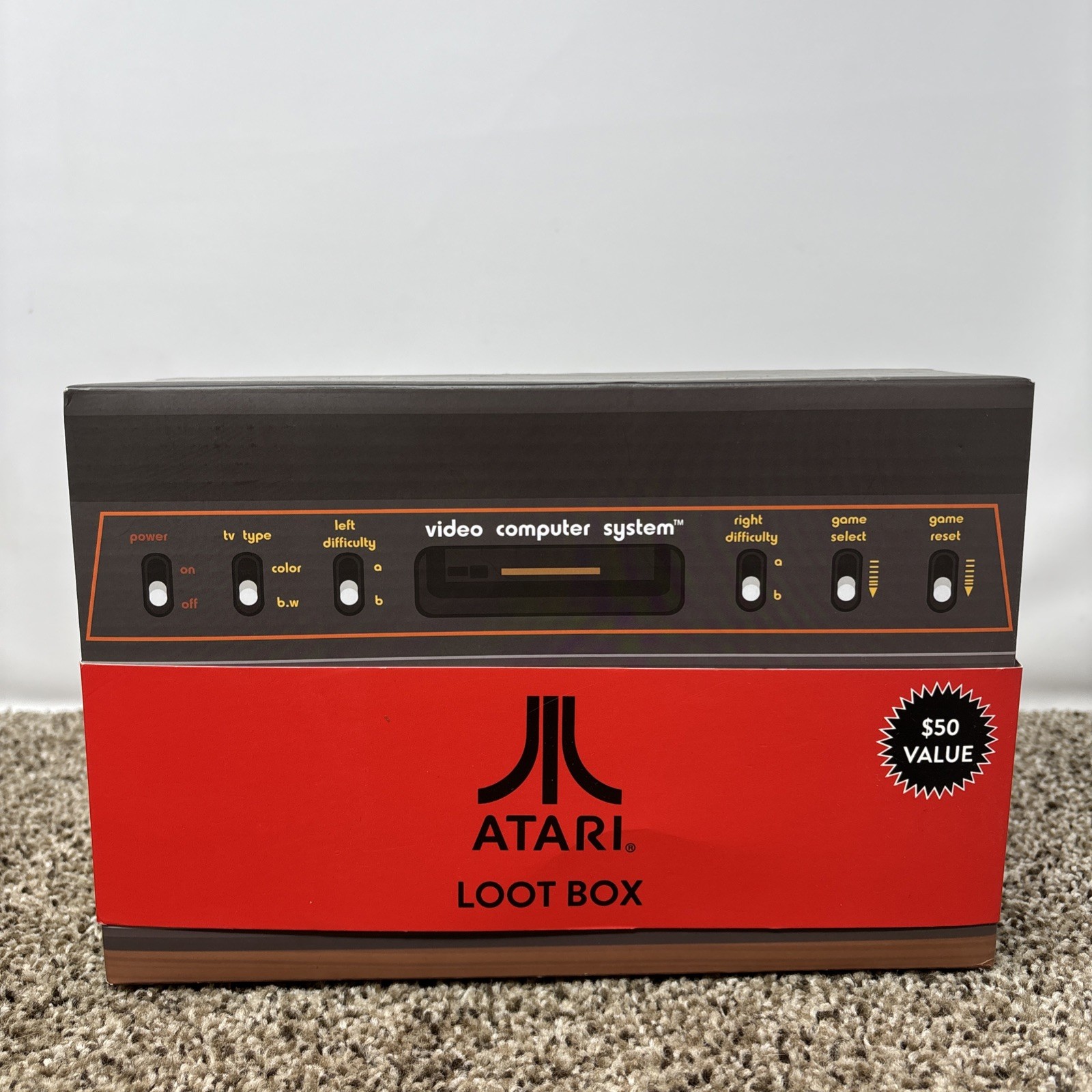 Atari Numskull 2018 Accessories Lot Bundle Atari 2600 Lootbox Pins Extras Box