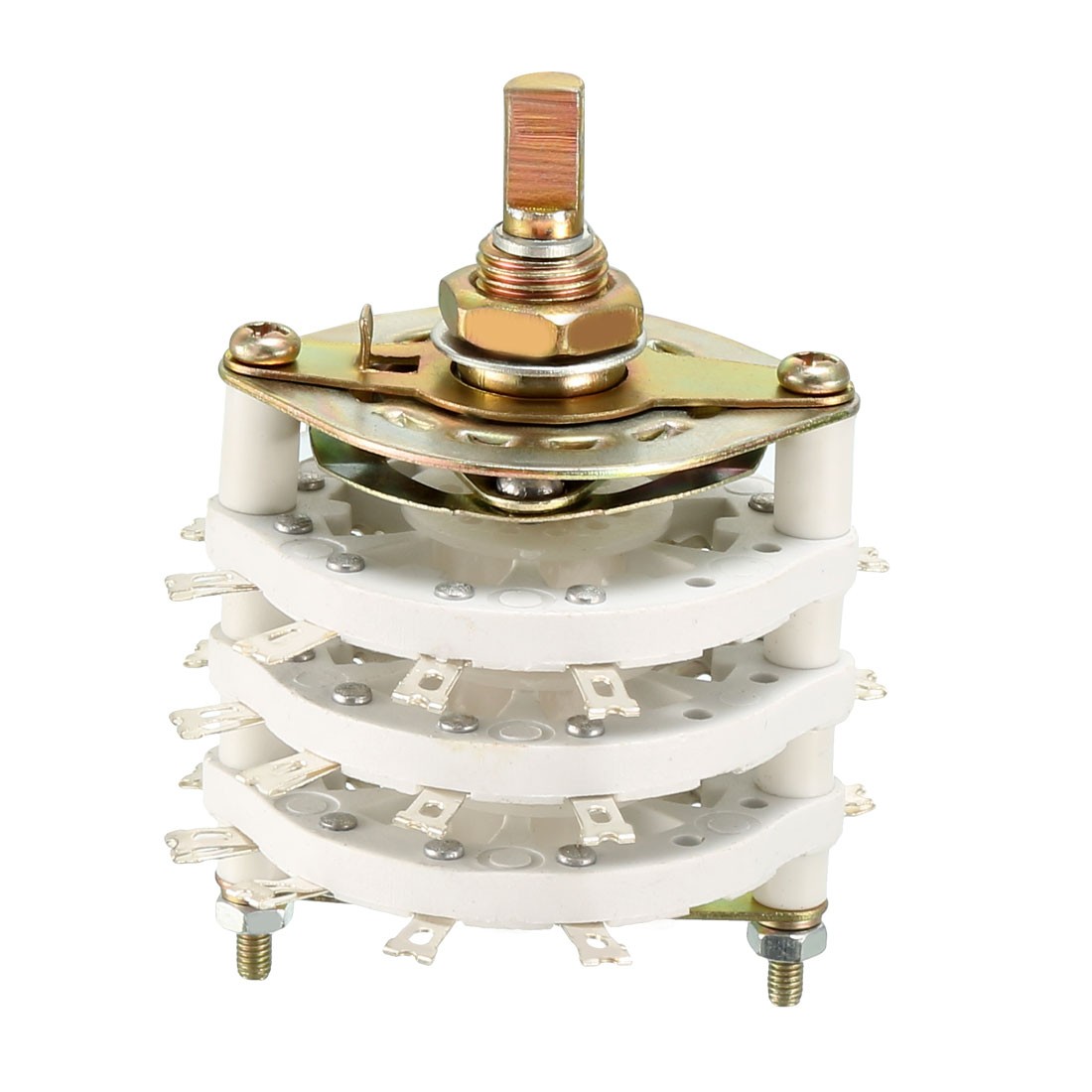 3P9T 3 Pole 9 Throw 3 Deck Band Channel Rotary Switch Selector