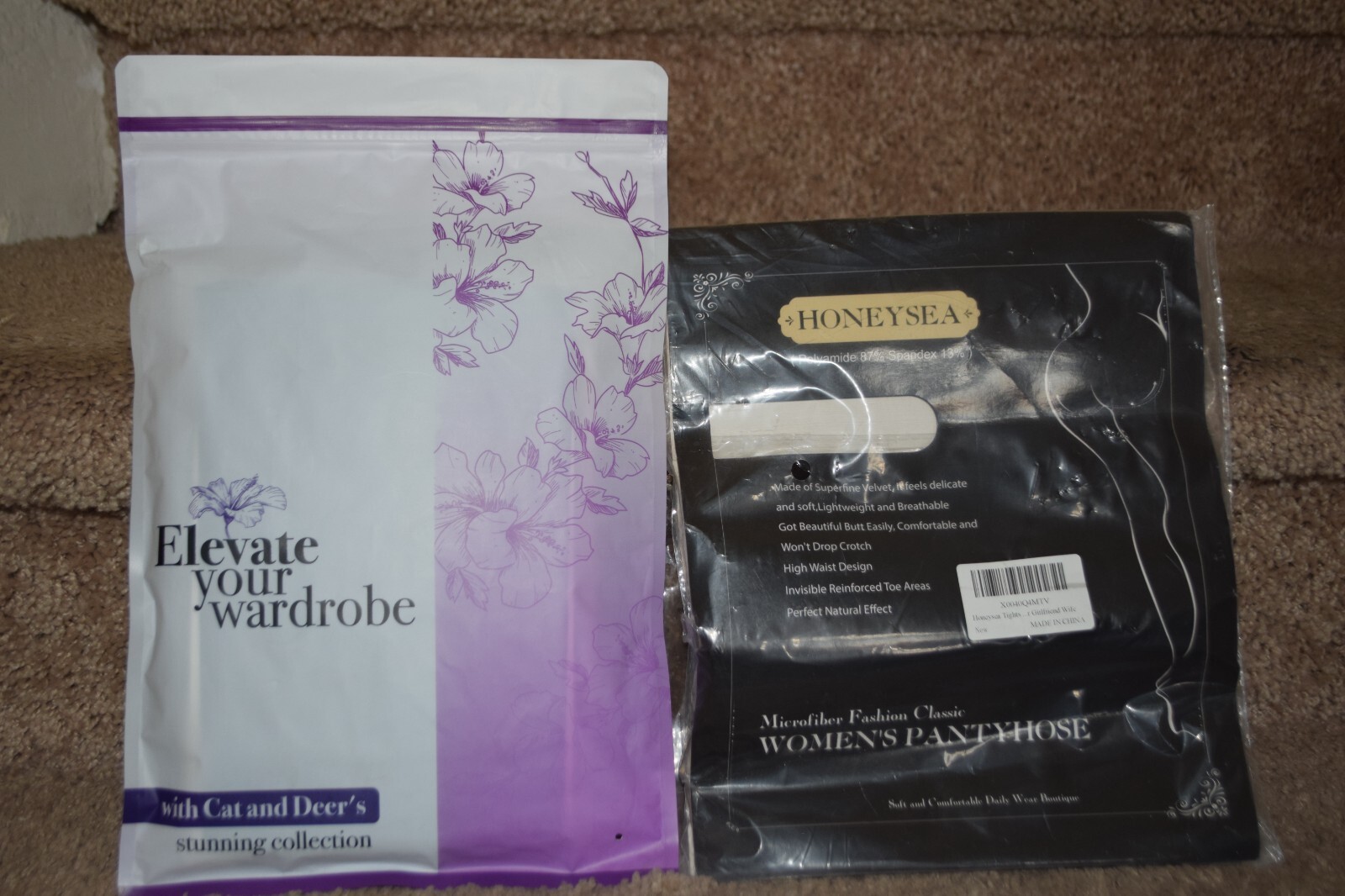 Honeysea Women's Pantyhose, Cat and Deer's Pantyhose Size M