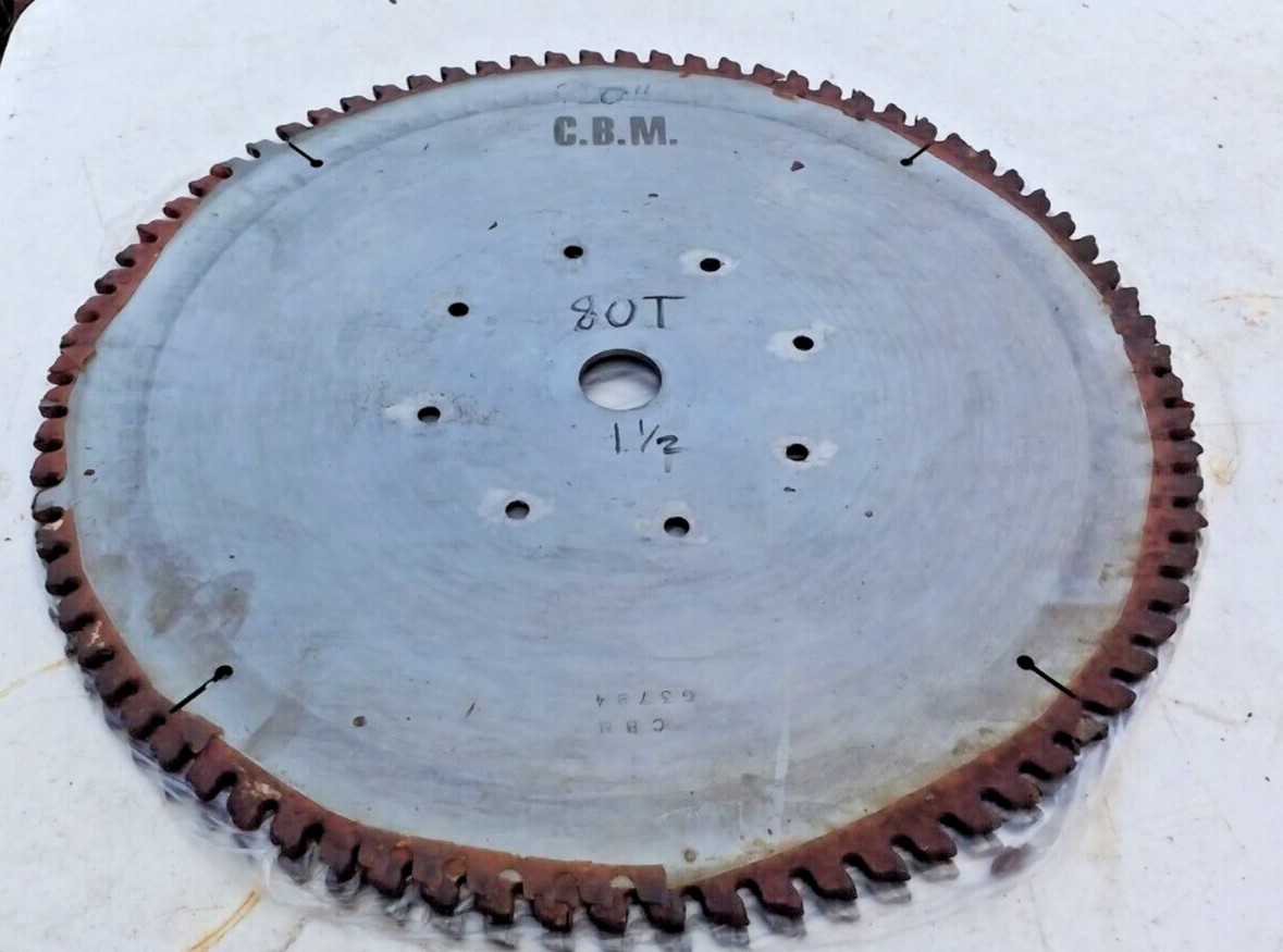 20 in. 508 mm. C.B.M. INDUSTRIAL COLD SAW BLADE 80 Tooth 1 1/2 in.Bore 17lbs.