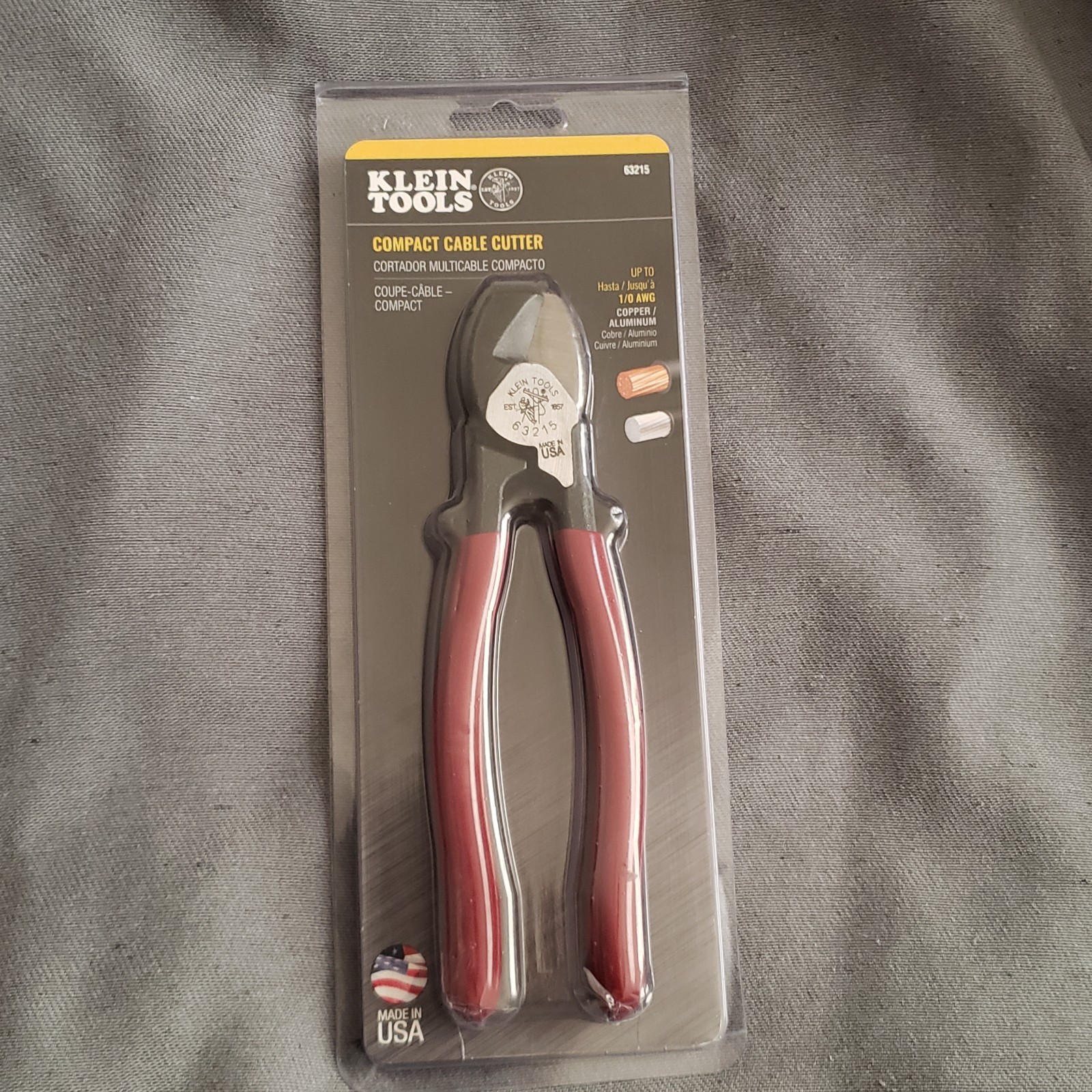 Klein Tools 63215 High-Leverage Compact Cable Cutter