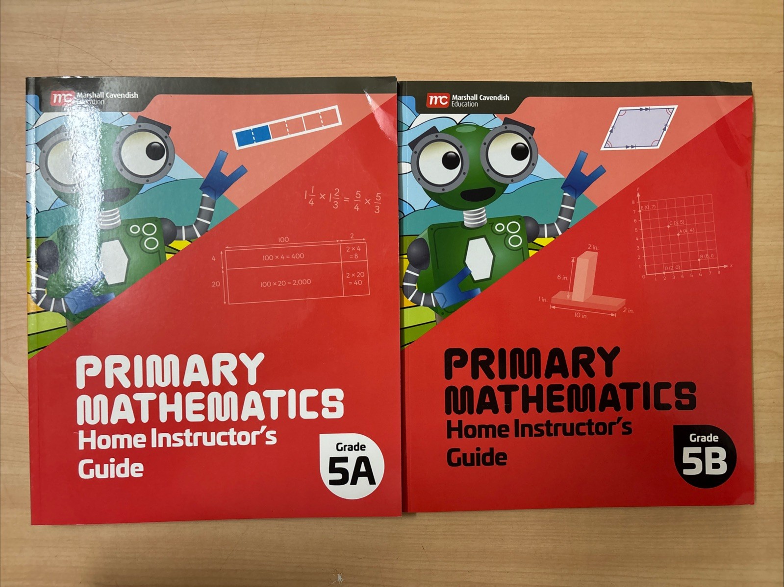 Marshall Cavendish Primary Mathematics Home Instructor’s Guide Grade 5A + 5B Set