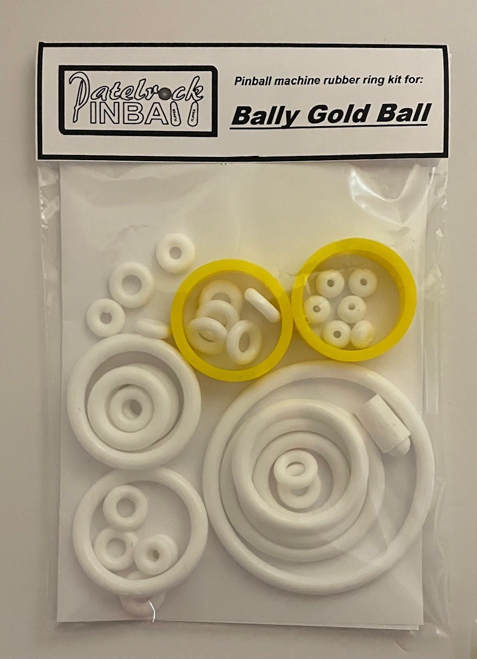1983 Bally / Midway Gold Ball Pinball Machine Rubber Ring Kit